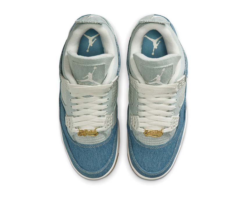 Scarpe da ginnastica retrò in denim con dettagli testurizzati