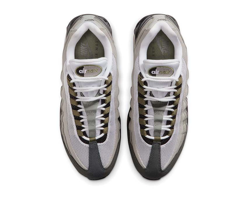 Scarpe da ginnastica donna in stile retrò con ammortizzazione ad aria, colore verde oliva.