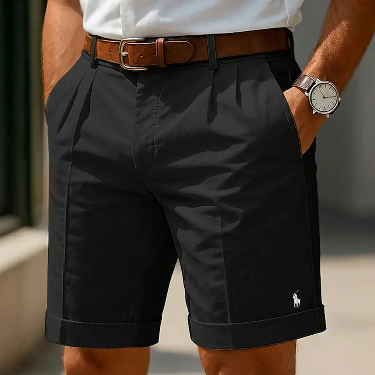 Bermuda Sartoriali con Pince - Nero
