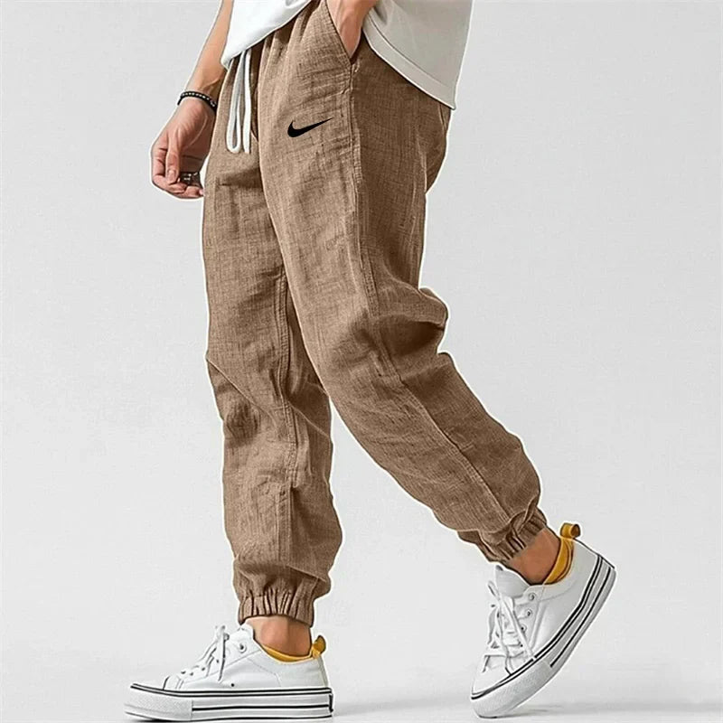Pantaloni Jogger in Lino Everyday