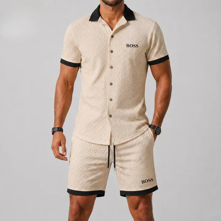 Completo Jacquard Due Pezzi - Beige
