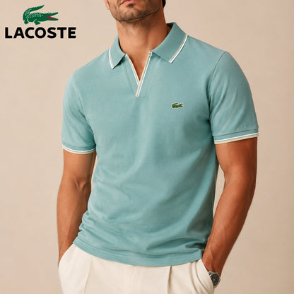 Polo Heritage con Profili a Contrasto - Menta