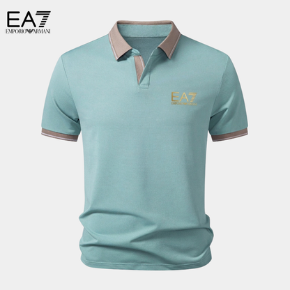 EA7™ Polo Premium a Contrasto