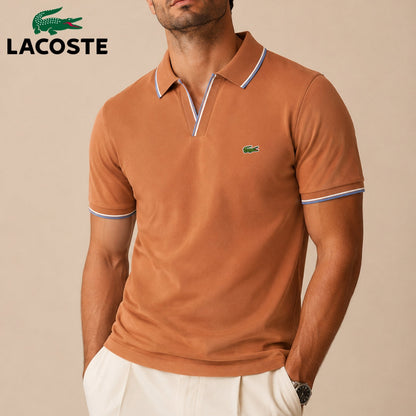 Polo Heritage con Profili a Contrasto - Terracotta