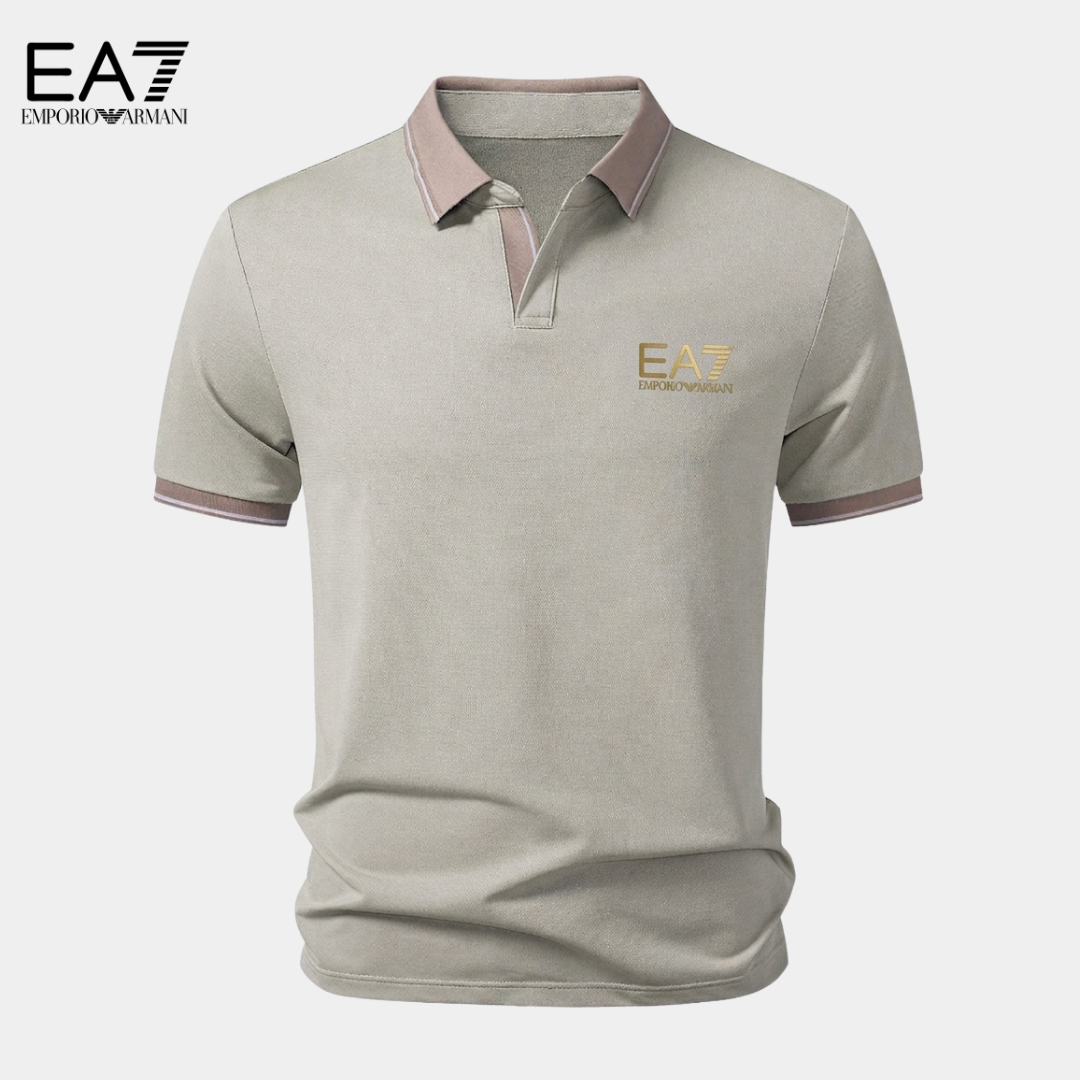 EA7™ Polo Premium a Contrasto