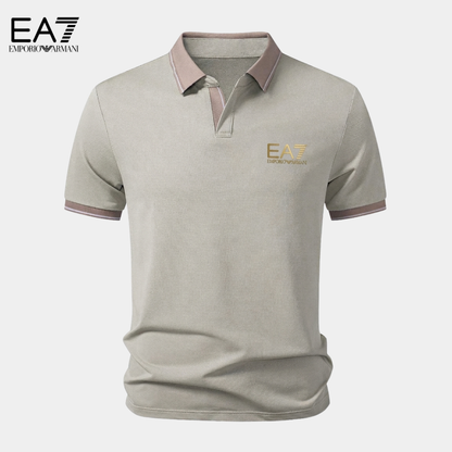 EA7™ Polo Premium a Contrasto