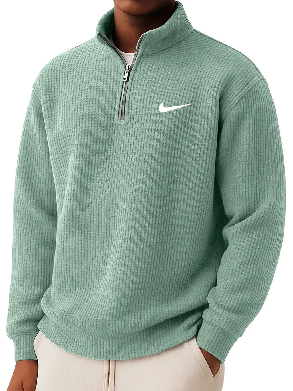 Felpa con Zip Mezza NK