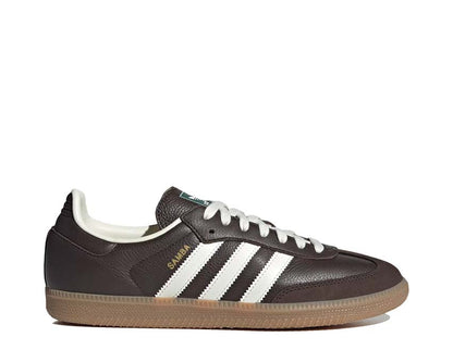 Scarpe da ginnastica in pelle marrone scuro con suola in gomma