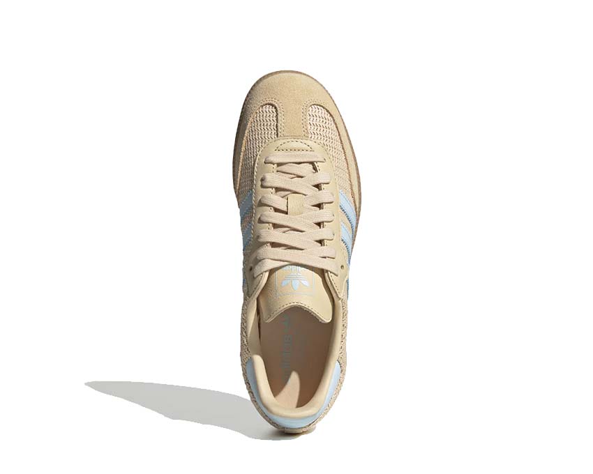 Scarpe da ginnastica classiche in pelle color sabbia