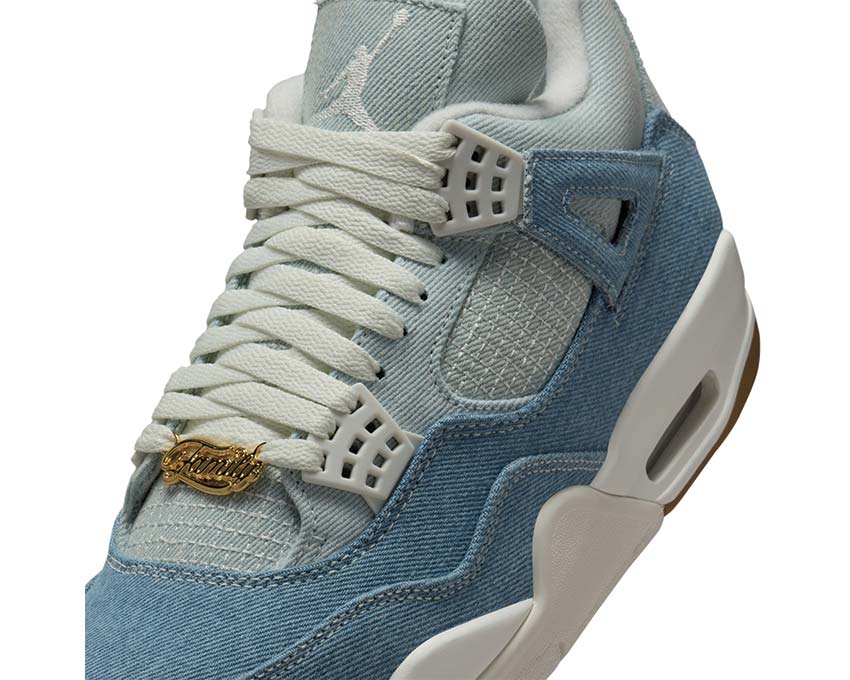 Scarpe da ginnastica retrò in denim con dettagli testurizzati