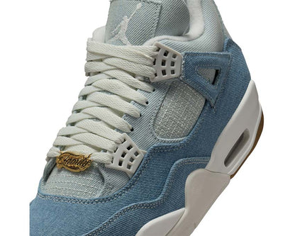 Scarpe da ginnastica retrò in denim con dettagli testurizzati