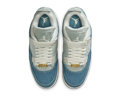 Scarpe da ginnastica retrò in denim con dettagli testurizzati