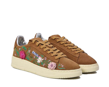Scarpe da ginnastica basse da donna con motivo floreale