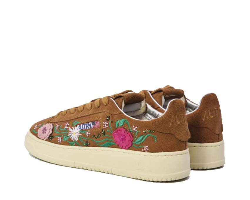 Scarpe da ginnastica basse da donna con motivo floreale