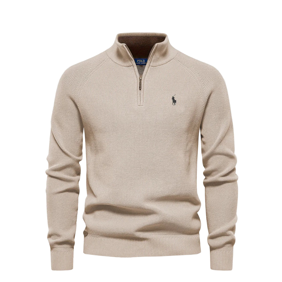 RL | Maglione con zip a metà