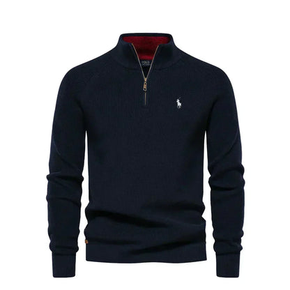 RL | Maglione con zip a metà