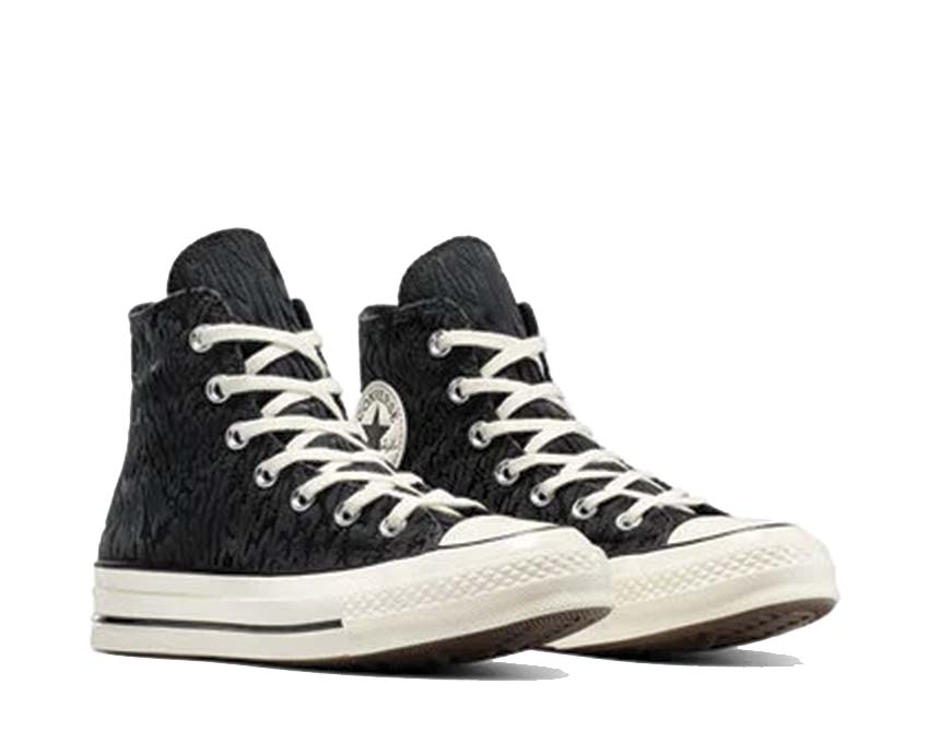 Scarpe Alte in Tela Nera