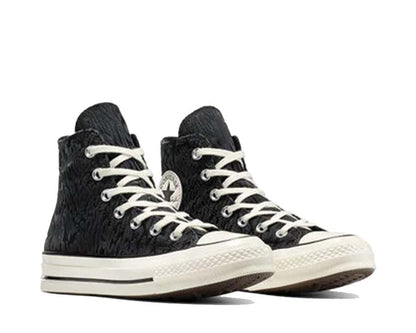 Scarpe Alte in Tela Nera