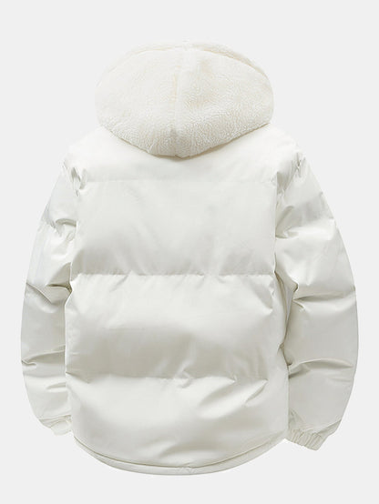 Cappotto Puffer con Cappuccio Teddy 2 in 1