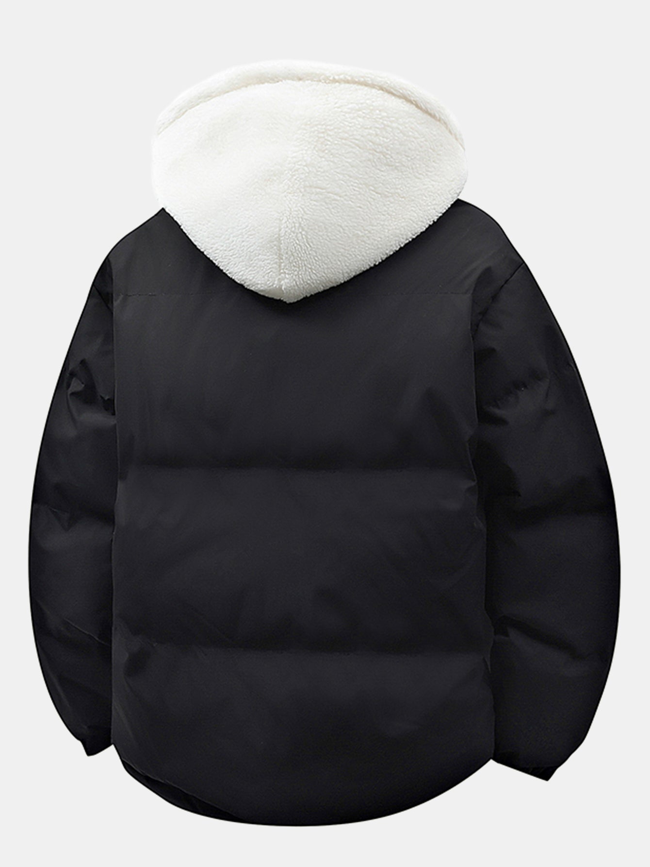 Cappotto Puffer con Cappuccio Teddy 2 in 1