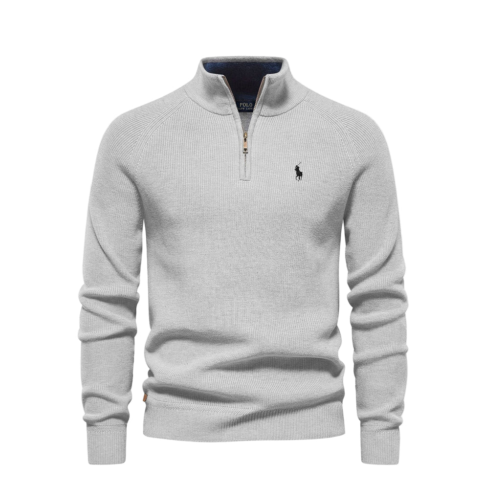 RL | Maglione con zip a metà