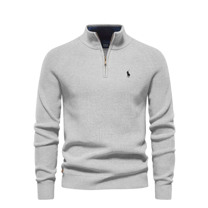 RL | Maglione con zip a metà