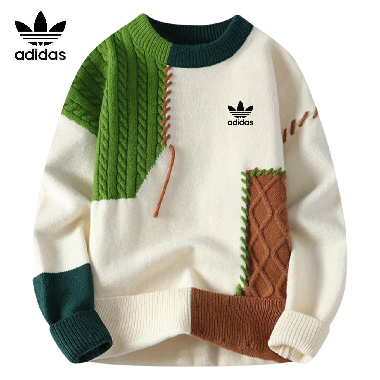 Maglione Comfort Artigianale con Toppe