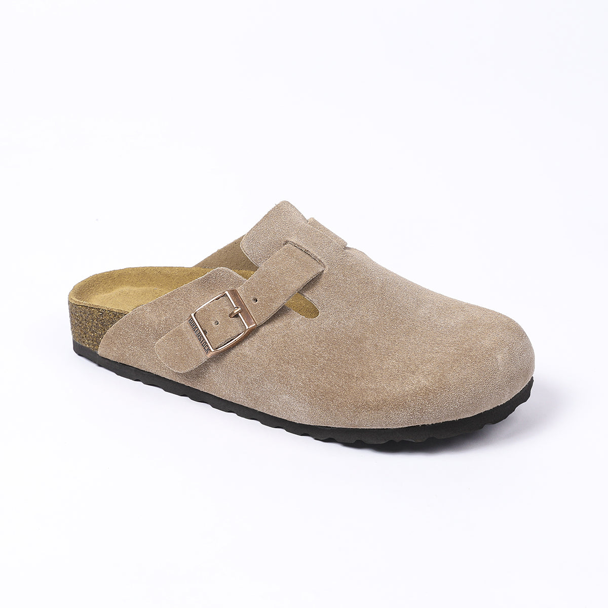 Birkenstock Boston Classic Sabot in Camoscio Taupe
