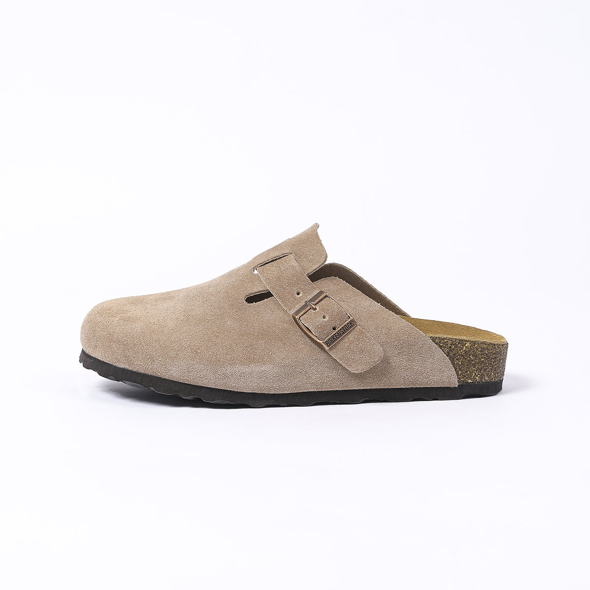Birkenstock Boston Classic Sabot in Camoscio Taupe