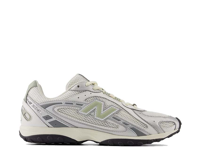 Scarpe da ginnastica in pelle e tessuto con design ispirato al serpente.