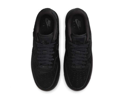Scarpe da ginnastica in pelle scamosciata nera con dettagli in pelo sintetico