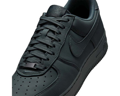 Scarpe basse retrò in pelle grigia