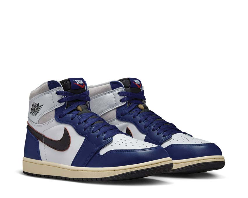 Scarpe da ginnastica alte retrò in pelle con design esclusivo