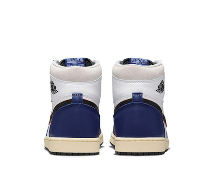Scarpe da ginnastica alte retrò in pelle con design esclusivo