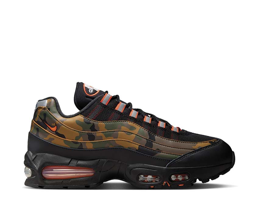 Scarpe da ginnastica unisex con ammortizzazione ad aria, colore arancione brillante.