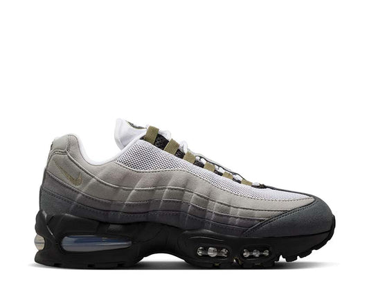 Scarpe da ginnastica donna in stile retrò con ammortizzazione ad aria, colore verde oliva.