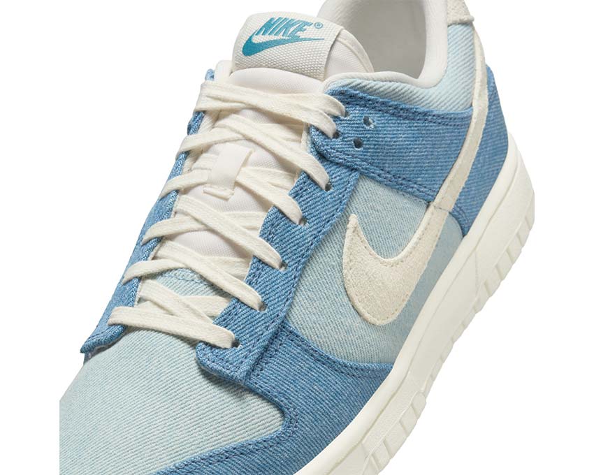 Scarpa bassa in denim blu fumé per donna