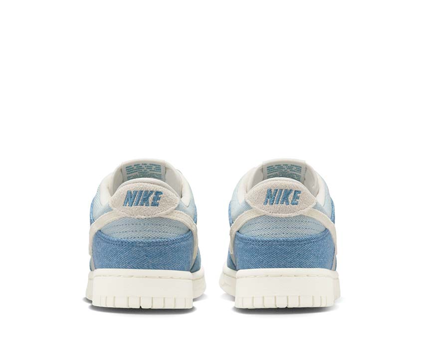Scarpa bassa in denim blu fumé per donna