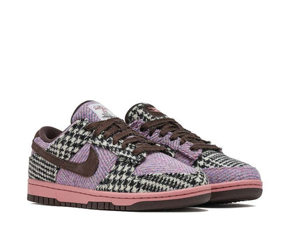 Scarpa bassa in tweed con design classico