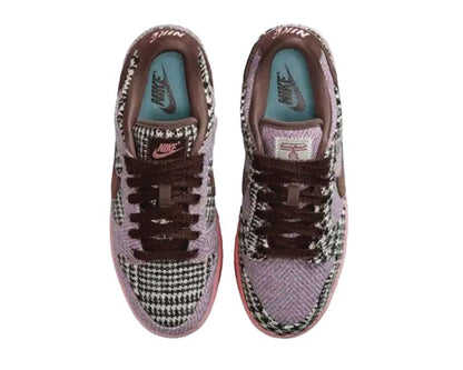 Scarpa bassa in tweed con design classico