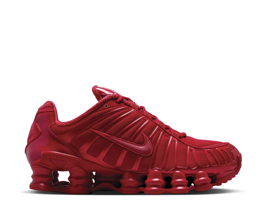 Scarpe da ginnastica ammortizzate rosse per donna