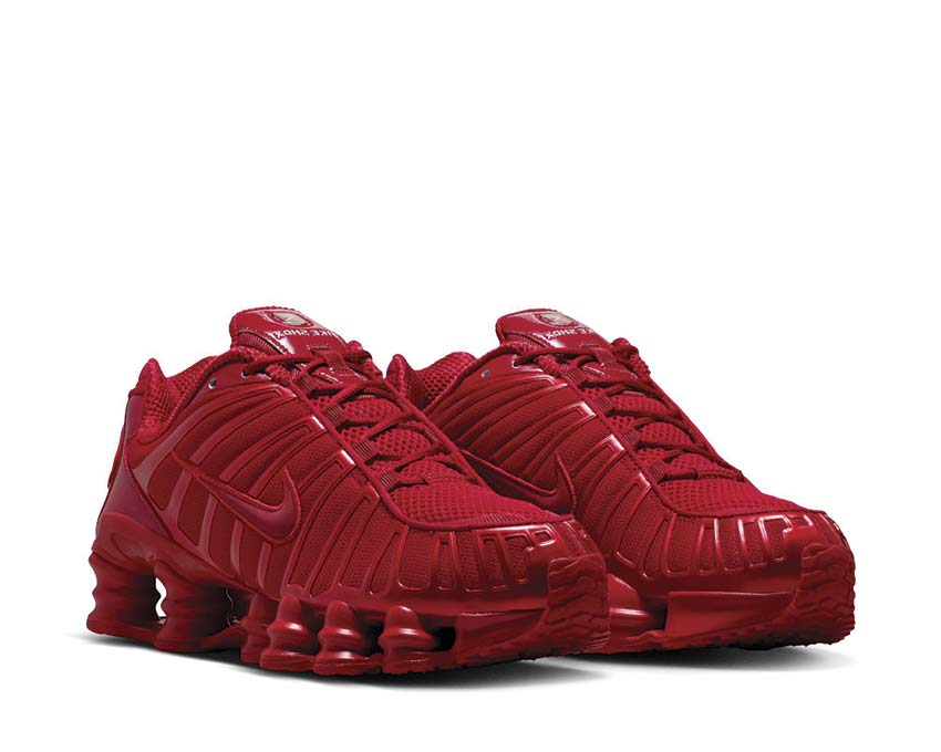 Scarpe da ginnastica ammortizzate rosse per donna