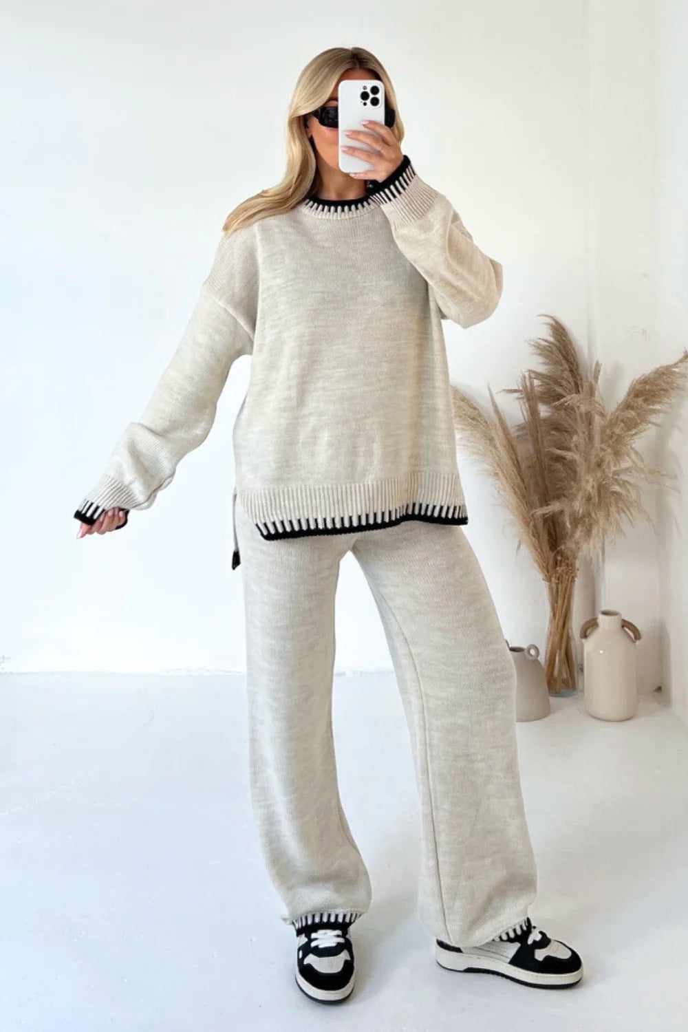 Set in Maglia a Due Pezzi