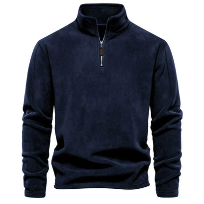 Felpa con Zip Mezza – Manica Lunga in Pile