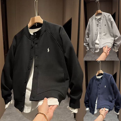Giacca a Maglia con Collo Stand – Essenziale Moderno per Ogni Giorno