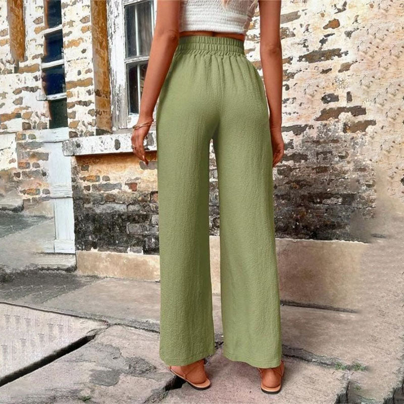 Pantaloni Casual a Colore Unito