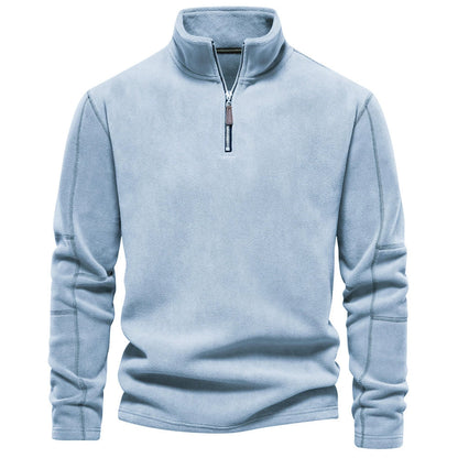 Felpa con Zip Mezza – Manica Lunga in Pile
