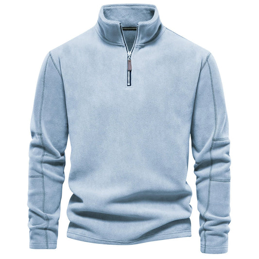 Felpa con Zip Mezza – Manica Lunga in Pile