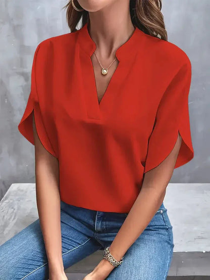 Maya - Camicia Elegante con Collo Fluttuante