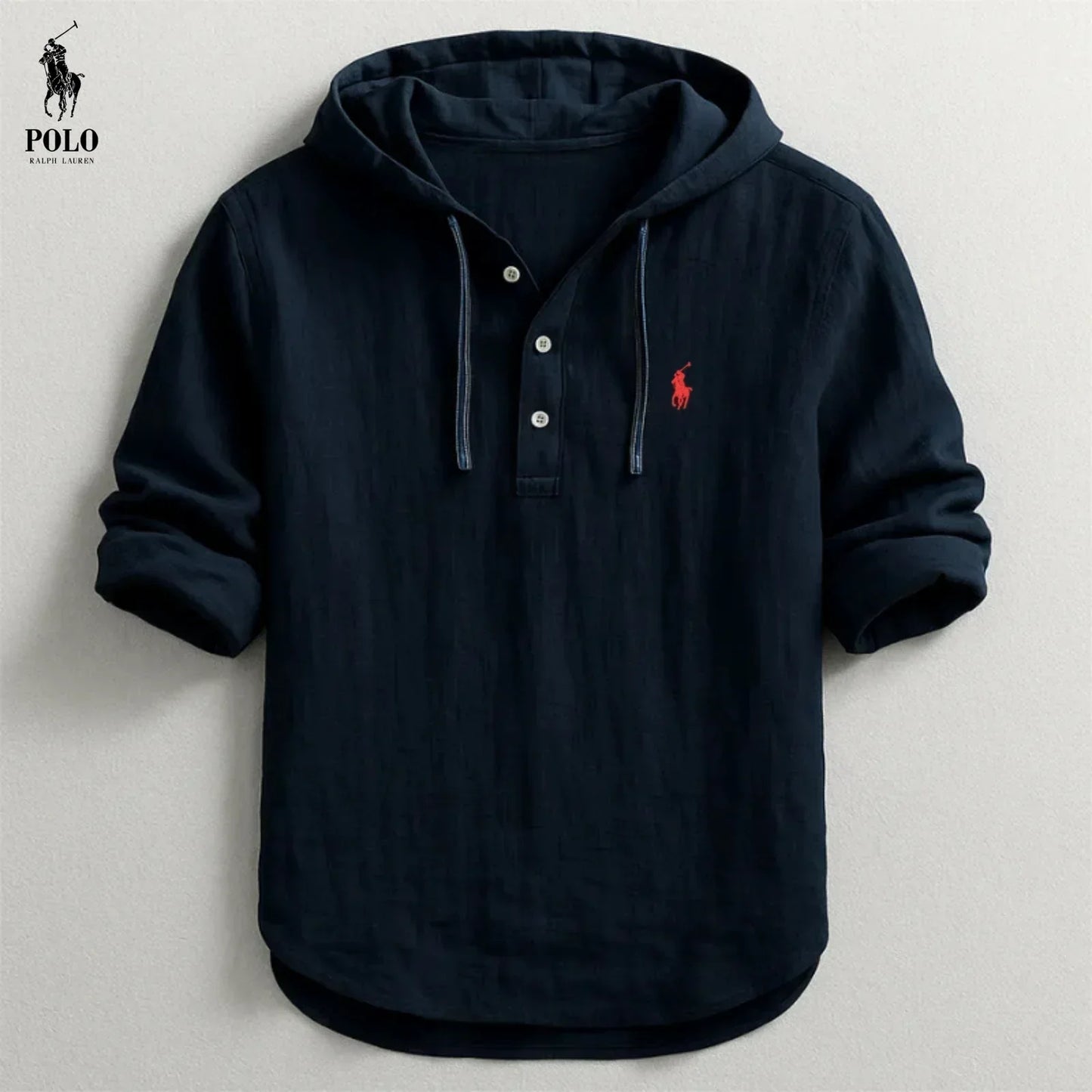 Camicia con Cappuccio in Lino Premium